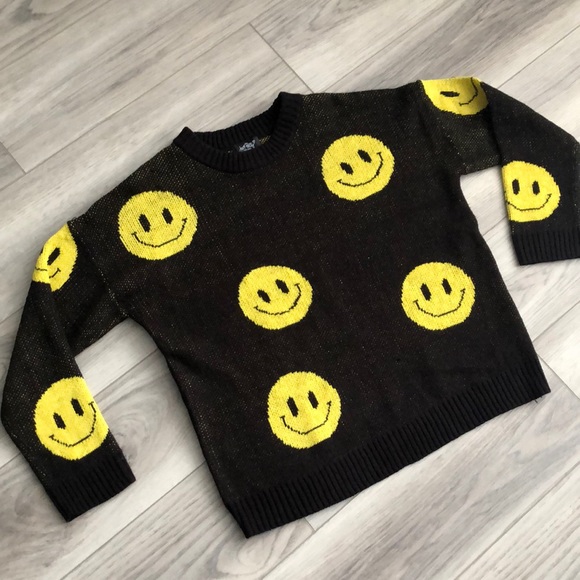just polly Sweaters - Smiley Face Sweater